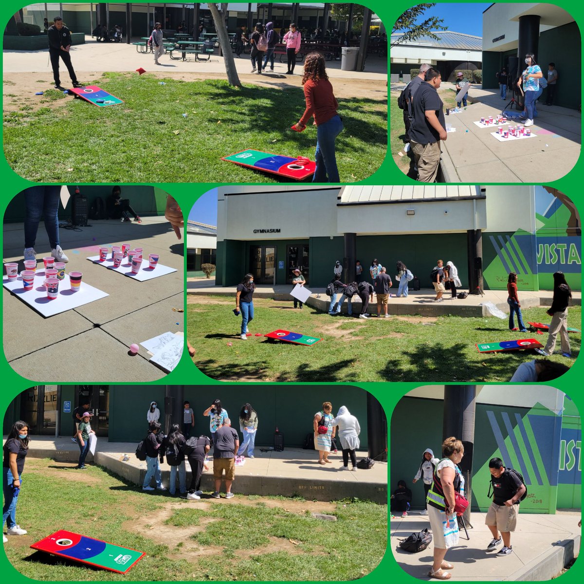 Enjoying our Friday Lunch Activities with our Grizzlies! 💚🐻Happy Friday Everyone 💚@VistaVerdeGrizz #PrideWeek #HeritagePrideDay #AllMeansAll @GrizzlyG0NZALEZ @DesantosVNorma @zjgalvan @GUSDEdServices @B_DominguezVVMS @LCortezGUSD @GUSDFACE 💚🐻