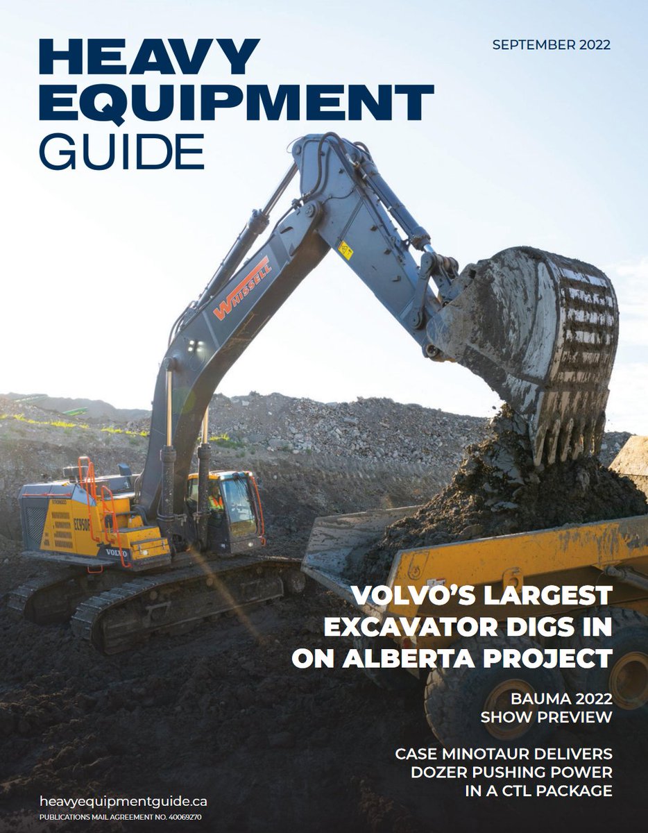 HeavyEquipmentGuide (@heavyequipguide) on Twitter photo Inside our latest issue, we cover:
🔵<a href="/VolvoCE_NA/">Volvo Construction</a>'s largest #excavator digs in on #Alberta project
🔵<a href="/CaseCE/">casece</a> Minotaur delivers dozer pushing power in a #CTL package
🔵<a href="/baumaOfficial/">bauma Official</a> 2022 show preview
🔵Predictive maintenance for vocational #trucks
bit.ly/3BpG9lF Inside our latest issue, we cover:
🔵<a href="/VolvoCE_NA/">Volvo Construction</a>'s largest #excavator digs in on #Alberta project
🔵<a href="/CaseCE/">casece</a> Minotaur delivers dozer pushing power in a #CTL package
🔵<a href="/baumaOfficial/">bauma Official</a> 2022 show preview
🔵Predictive maintenance for vocational #trucks
bit.ly/3BpG9lF