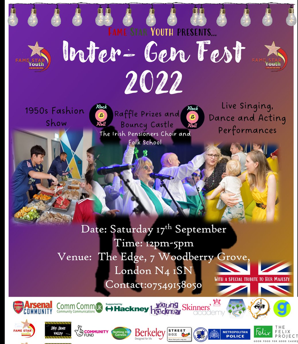famestaryouth's tweet photo. Last session and final touch yesterday to #intergenfest taking place tomorrow. See you there! @NHGhousing @TNLComFund @AFCCommunity @StreetBoxLDN @felixprojectuk @mayorofhackney @SarahWoodberryD @MPSHackney @BerkeleyGroupUK @younghackney @TheGymGroup https://t.co/KY8yxzhlYw