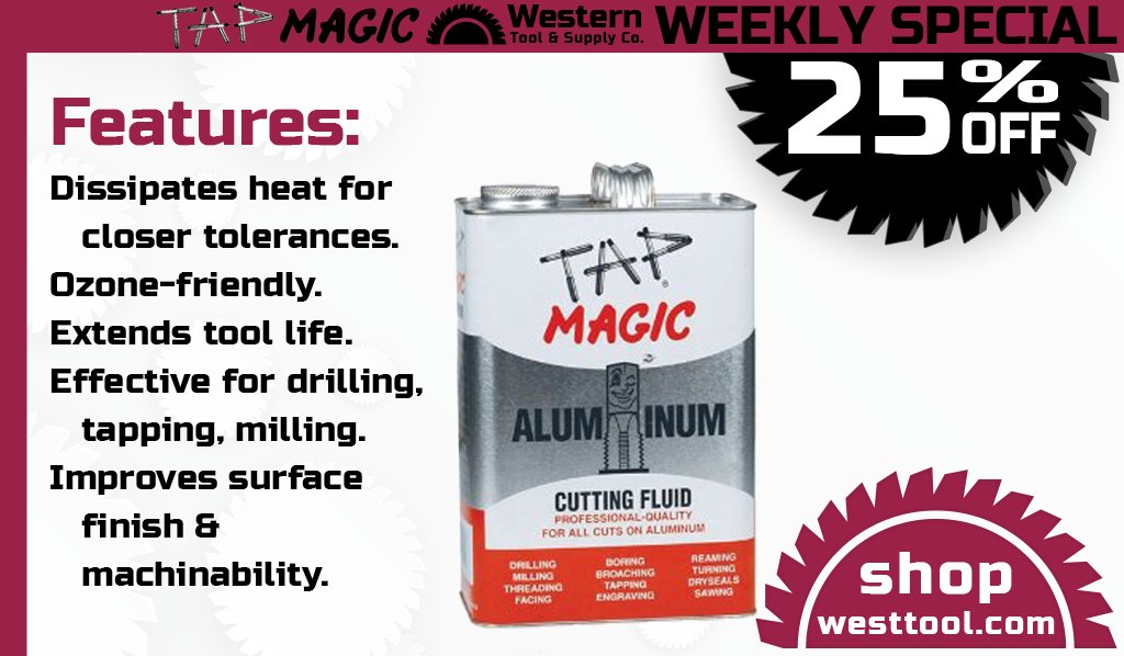 25% Off Tap Magic Cutting Fluids: westtool.com/content/page/T…