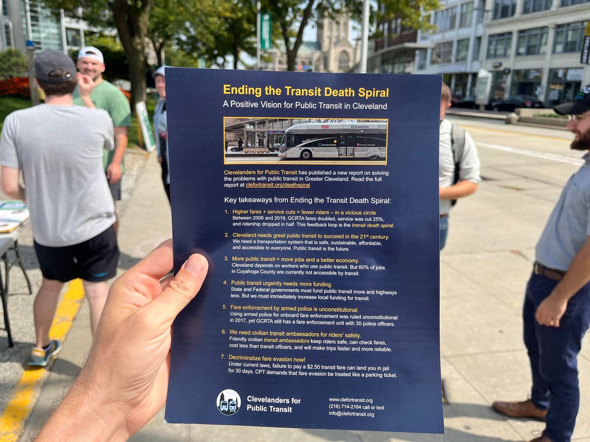 PhilTKidd's tweet photo. Facts I learned at @csu_apa Parking Day:
1. There are 4-8 parking spots for every car in the US.
2. Parking covers over 5% of land use in US.
3. Cost of owning a car is now over 10K/yr.
4. In CLE, there are 68k parking spaces just in Downtown, Flats &amp; part of Ohio City alone! https://t.co/8s8opc0Mev