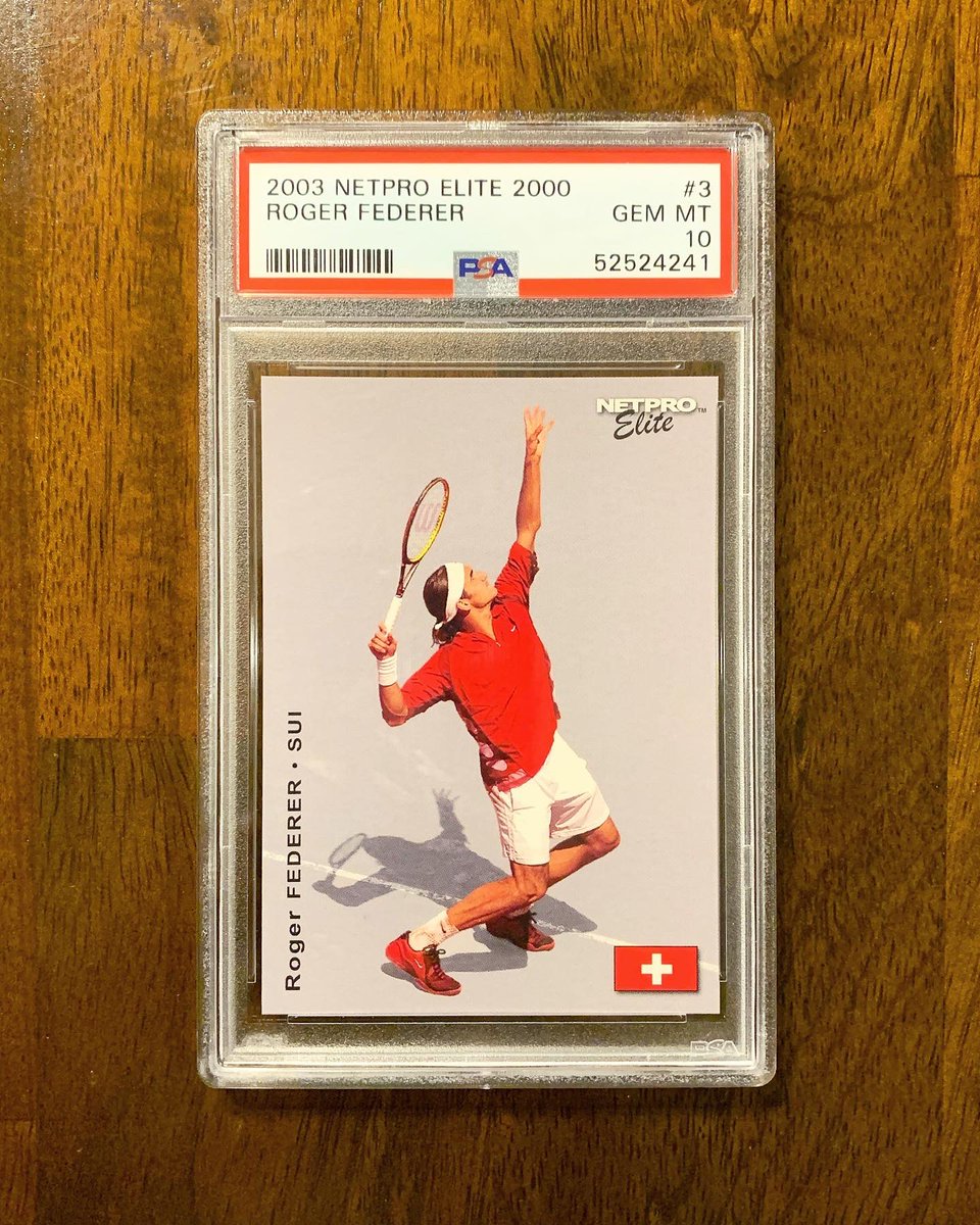 BREAKfast_cards's tweet image. This guy gave us the news yesterday. Legend is an extreme understatement. 💎 2003 Roger Federer rookie card /2000.

@psacard #netpro #federer #rogerfederer #rookie #rc #psa10 #thehobby #tenniscards #gemmint #sportscards #goat