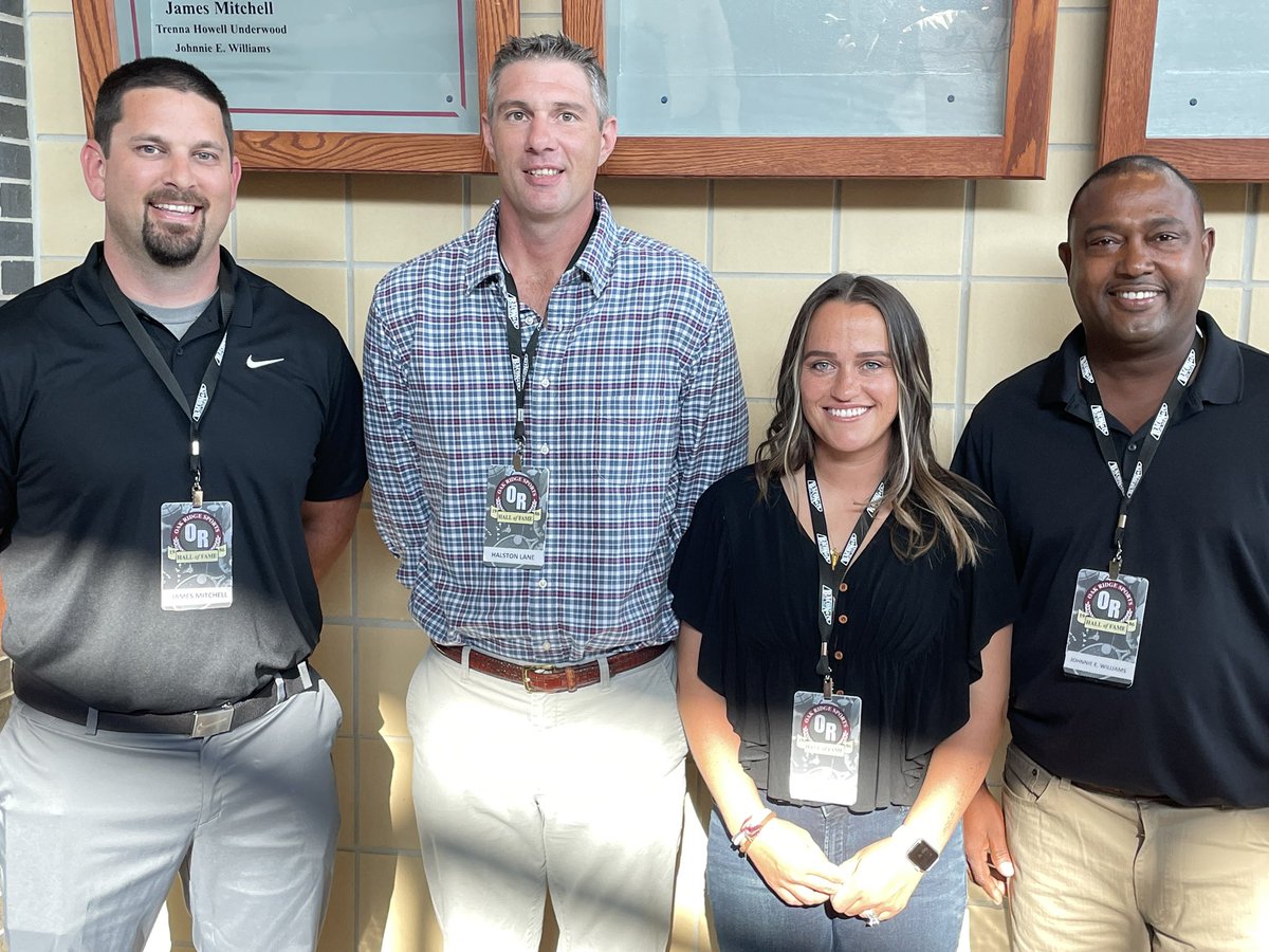 The Oak Ridge Sports Hall of Fame has four new members: James Mitchell, Halston Lane, Trenna Howell, and Johnnie Williams. That’s a lot of Oak Ridge athletic excellence in one spot. #TBT