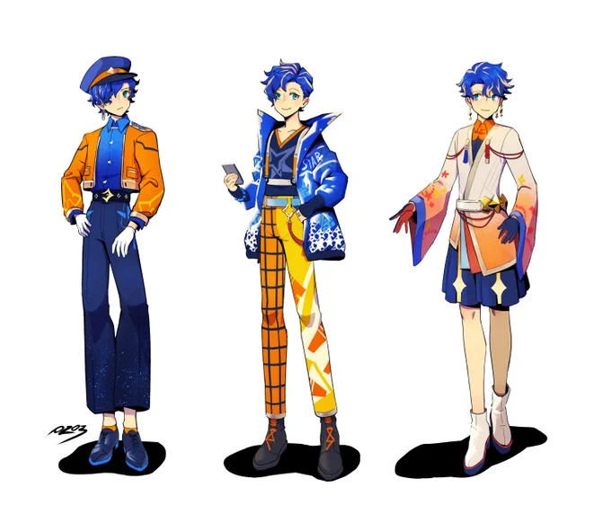 I mixed his costume to the references. It's very fun 