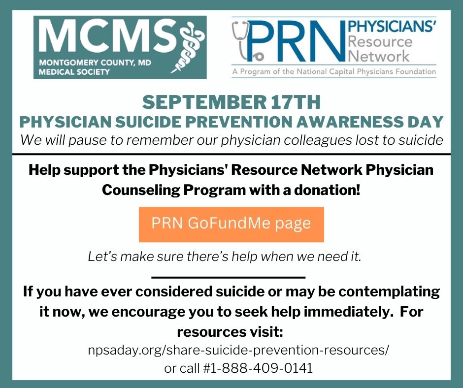 Help support the Physicians' Resource Network Physician Counseling Program with a donation!

Physicians' Resource Network gofund.me/9c919fd2