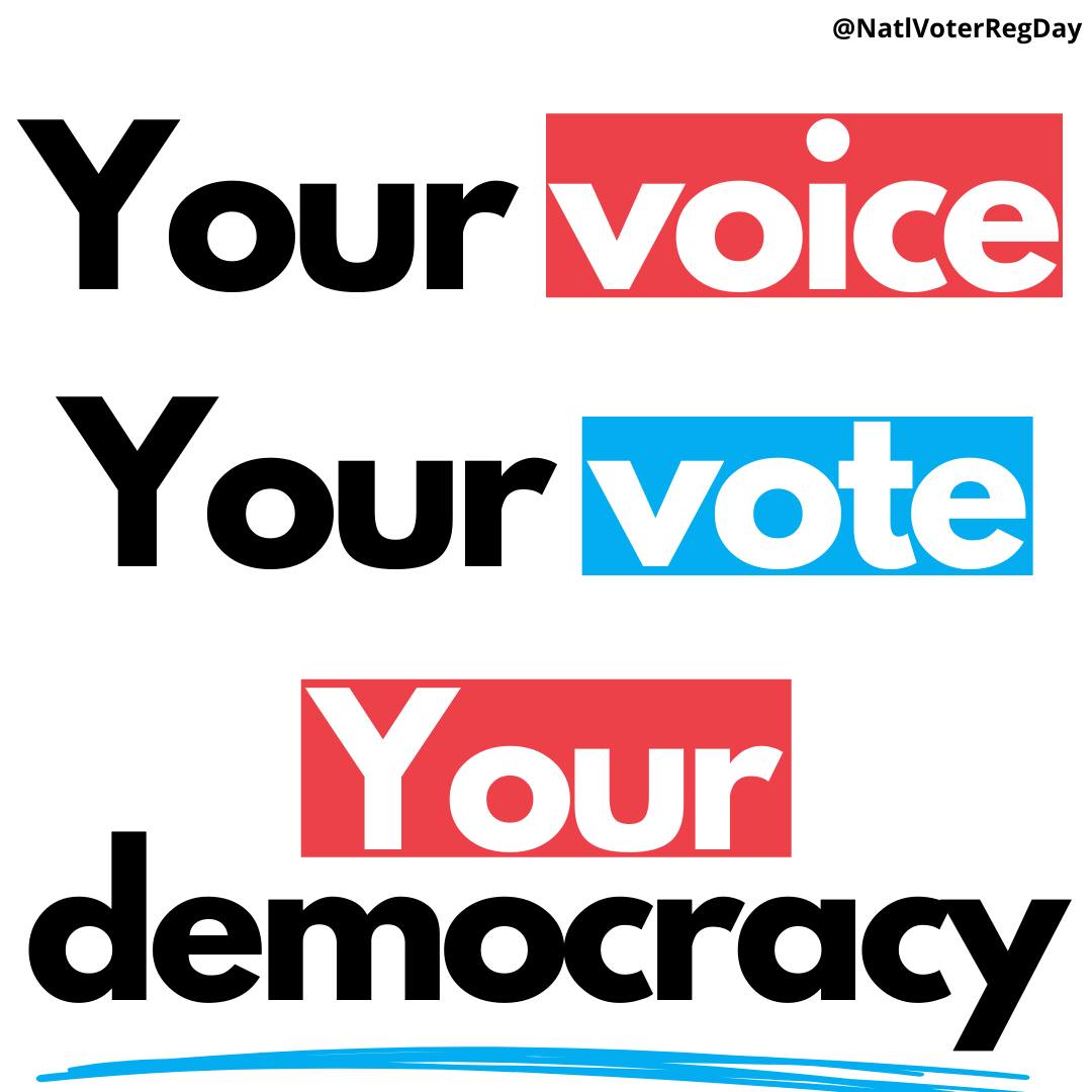 md_sbe's tweet photo. It's almost #NationalVoterRegistrationDay! Make sure you're #VoteReady. Head to https://t.co/kXzS4eMAUF to #RegisterChangeUpdate your voter registration. Tell us if you've moved 🏡 or changed your name 🔔💒 or changed your party affiliation 🎉 or turned 18 🎂 #MDvotes #NVRD✅🗳 https://t.co/jkx6X04agr