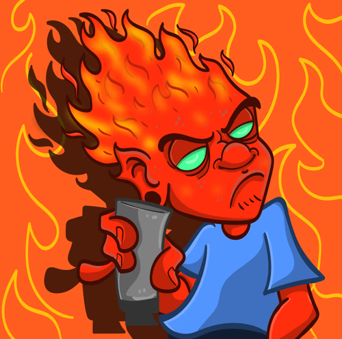 LocaLunatics's tweet photo. " BURNEY MAX " Makes his route to the #SocialSofa!
NOW LIVE ON OPENSEA
https://t.co/uZMeGNElWL
Hotter then the depths of hell, burning down any block he steps foot on!☄️ If you got a problem, trust me things tend to get a little heated ☠️
#graffitiart #nftart https://t.co/E0sEx78TVq