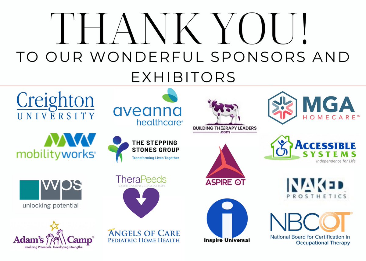 Thank you to this year's OTAC conference sponsors and exhibitors! We are so grateful for your support.

For more information on each organization, click here: otacco.org/2022-Conferenc…

To register for this year's conference, click here: otacco.org/event-4891719?…