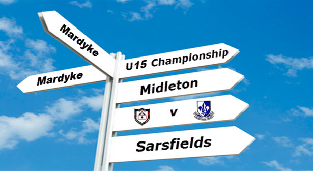 sarsjuvenile's tweet photo. All roads lead to the UCC Mardyke this Saturday 17th September for 3:45 pm as Sarsfields take on Midleton in the Premier 1 U15 Hurling Championship Final.
All support welcome to cheer on the lads. @SarsfieldsCork #BBAWS https://t.co/aczOQPbQqV