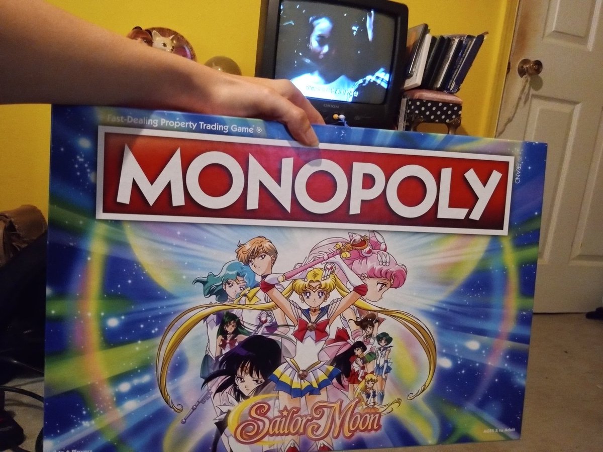 SummerMMcGaha's tweet photo. We're about to play Sailor Moon Monopoly!! Comment on the thread if you are interested in playing or message me, and I will show you your options in messages as the game goes on. I will act as game host. Have fun! π #virtualslumberparty #boardgames #sailormoonmonopoly https://t.co/ctIc1Ttylg