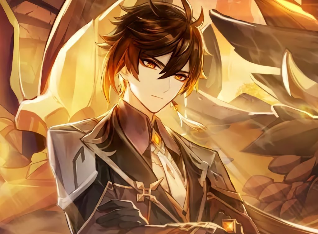 blueistblur's tweet photo. oh my gosh look at this character named zhongli from the hit anime genshin impact https://t.co/FIw6L4CFDt