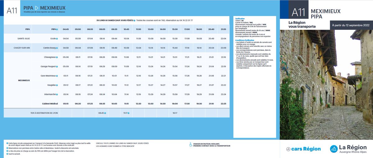 assoARDSL's tweet image. La ligne A11 @Meximieux @PipaClub