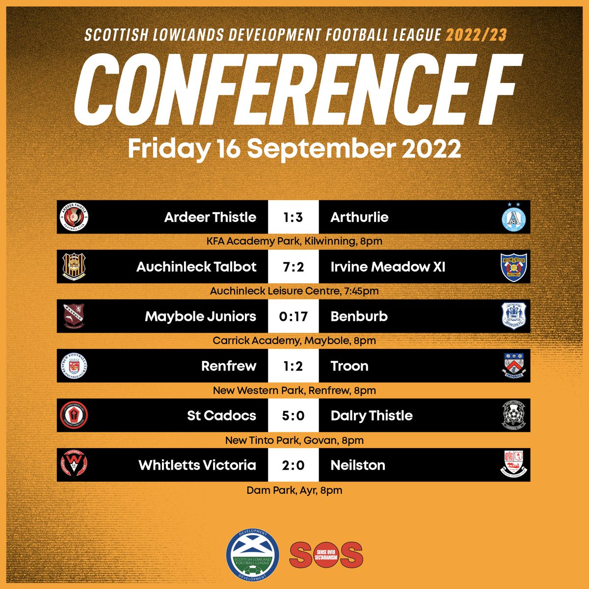 Scottish Lowlands Development Football League tweet media