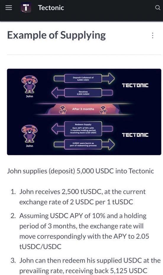 omgwtfbryan's tweet photo. @CedYoungelman So who is utilizing the @TectonicFi lending and borrowing app🤔Do🫵have #TUSD #DAI #USDTether #USDC #WBTC #WETH $TONIC #cro 👀 #supplycrypto it and #borrowcrypto to buy the #DIP or make even more #tonic more to it than just staking. Look at a #utility coin👀 #BetheBank 🔥 https://t.co/wtGgSzdOVW
