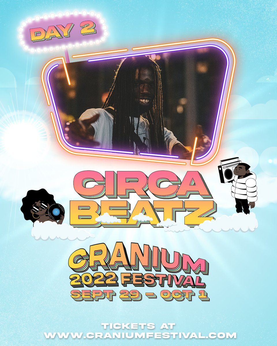 CraniumFestival's tweet photo. ONE TIME FOR THE DJS 🎧

We got the best of the best holding it down on the 1s and 2s for Cranium Festival @DJVELVET_  @circabeatz  @TheKidGorgeous 

Don’t forget the hosts! 😤 @jmorrisnow  @BobbyBrugal  uNATy

HIT THE LINK 🔗 https://t.co/LDRIjxH0ZA https://t.co/pTrdxrIuB1