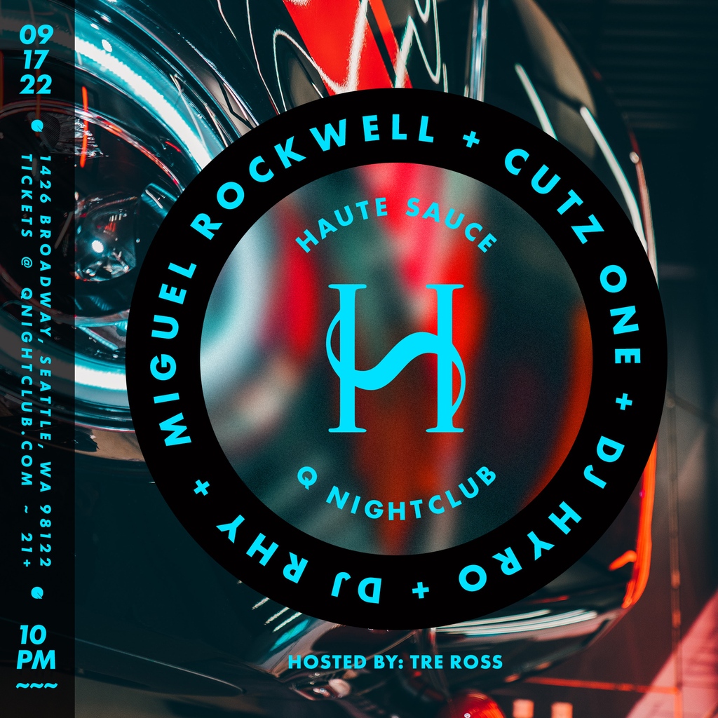 Haute Sauce (@hautesaucesea) on Twitter photo TWO MORE DAYS 🔥 <a href="/qnightclub/">Q Nightclub</a> every Saturday night with the Haute Sauce 🌶🥵
Lock-in your plans and come catch <a href="/miguelrockwell/">Miguel Rockwell</a>, Cutz One, DJ Hyro, & @rhyanerpelo spinning on the decks. Hosted by @finemaltross 🎤
🍾 email vip@qnightclub.com
🔗 bit.ly/3R8tRVm TWO MORE DAYS 🔥 <a href="/qnightclub/">Q Nightclub</a> every Saturday night with the Haute Sauce 🌶🥵
Lock-in your plans and come catch <a href="/miguelrockwell/">Miguel Rockwell</a>, Cutz One, DJ Hyro, & @rhyanerpelo spinning on the decks. Hosted by @finemaltross 🎤
🍾 email vip@qnightclub.com
🔗 bit.ly/3R8tRVm