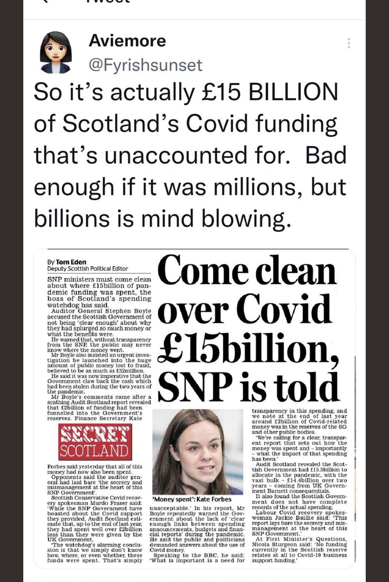 Another problem for scotland surely this can’t be true ? if it is ? disgusting