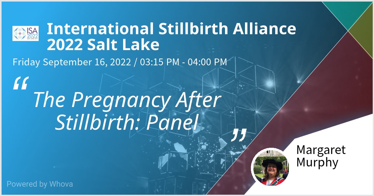 Honoured to be speaking @ISAStillbirth 2022 Salt Lake City on Pregnancy After Loss Panel. Please check out my talk if you're attending the event! #ISA22SLC #StillbirthAwareness #StillbirthResearch #PregnancyLossAwareness @PregnancyLossIE @uccnursmid