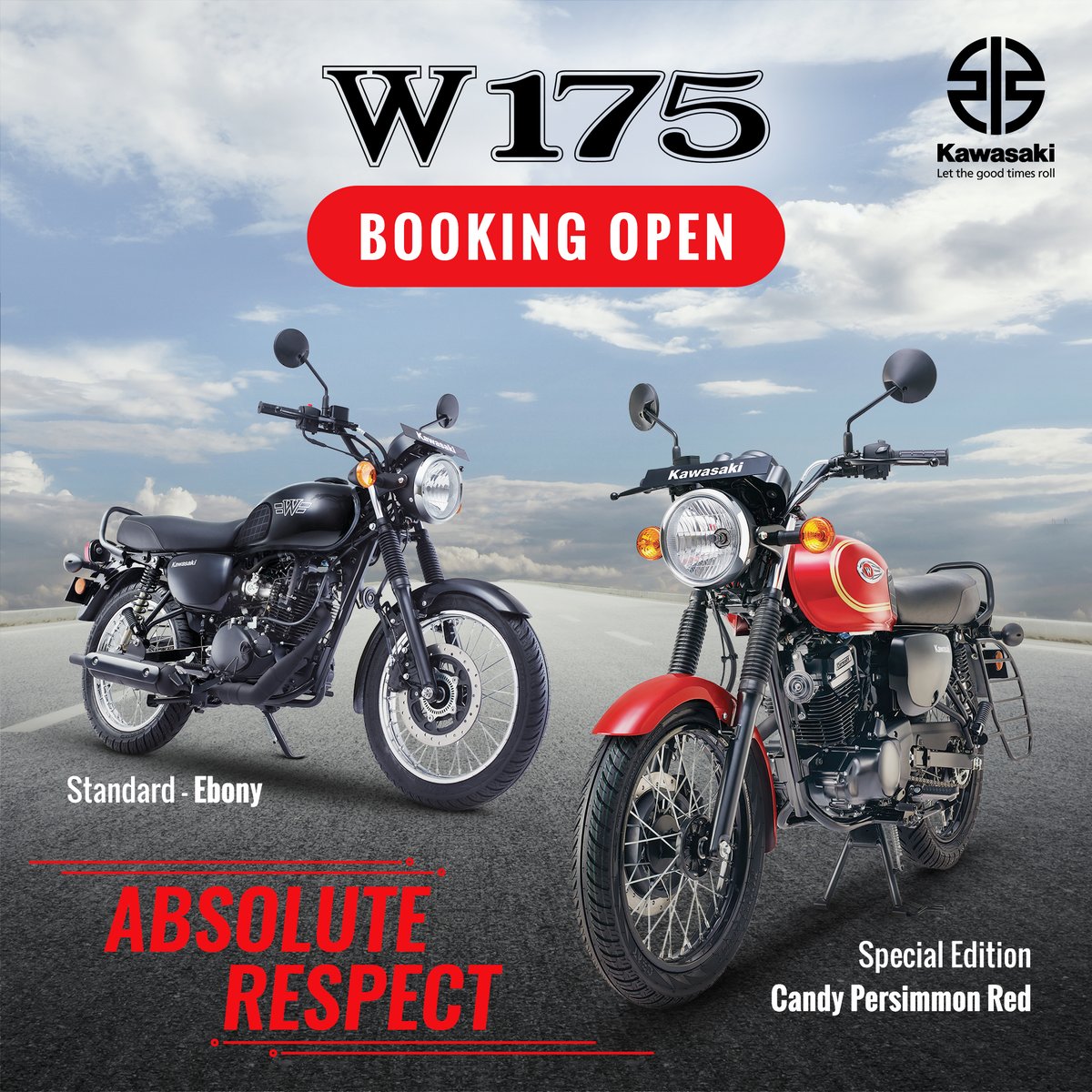 india_kawasaki's tweet photo. Now the wait is over!!!
The all-new Kawasaki's W175 is here, book your daily commuter now.
.
.
To find your nearest dealership please visit our website.
.
.
#Kawasaki #IndiaKawasakiMotors #lethregoodtimesroll #w175 #absoluterespect https://t.co/OBIdBVufR6