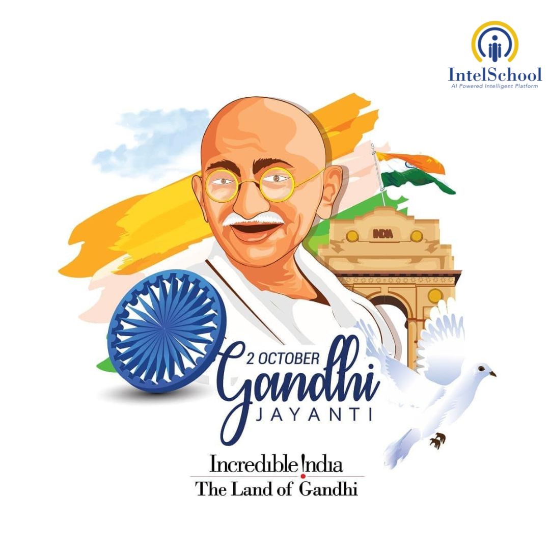 IntelSchoolApp's tweet photo. Happy Gandhi Jayanti
#ghandhi #happygandhijayanti #MahatmaGandhi https://t.co/SfIoVU3PQF