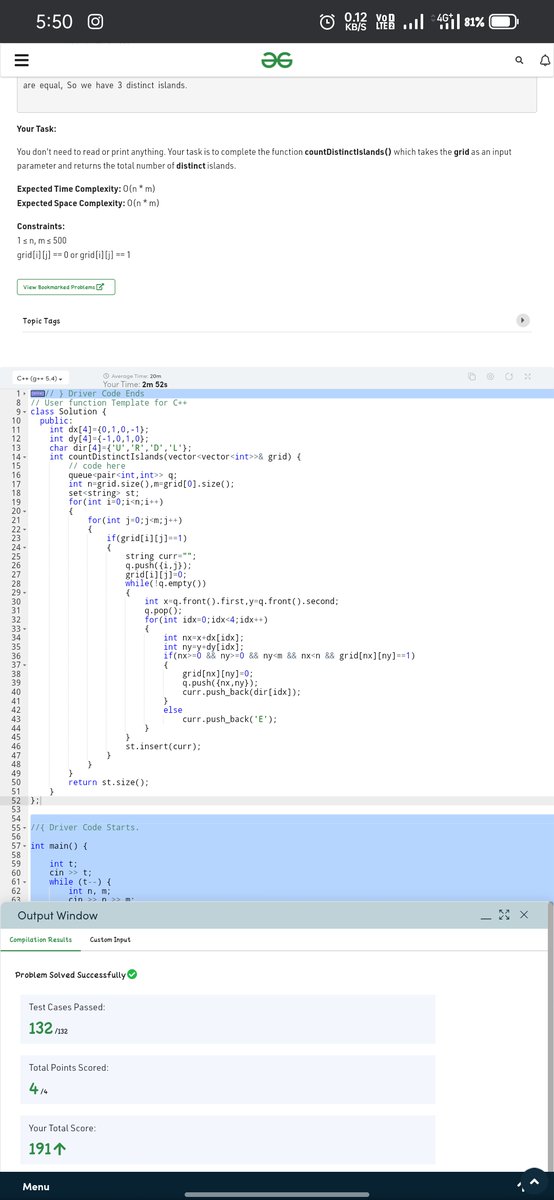 AbhrajitGhosh7's tweet photo. Hello Folks, I have completed Day 93 of the 100 Days of Code Program by CodeINCommunity, Supported by Coding Minutes. I solved -Number of distinct island Find my code here: https://t.co/nlLLplcnBD Discord community:https://t.co/8BAJbn23gj… #codeincommunity https://t.co/B51z9lw4Uf