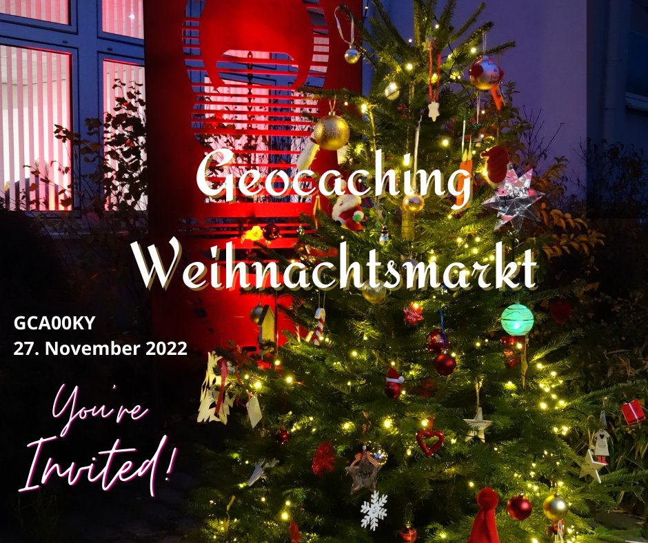 geocachingmag's tweet photo. Am 1. Advent findet der traditionelle Geocaching Weihnachtsmarkt statt, mehr Infos findesr du hier: https://t.co/UT10j5pF7J https://t.co/UBUfwa5qnh