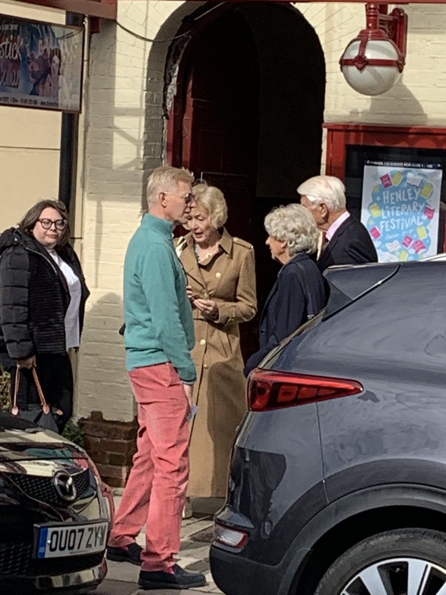 There, she is this one