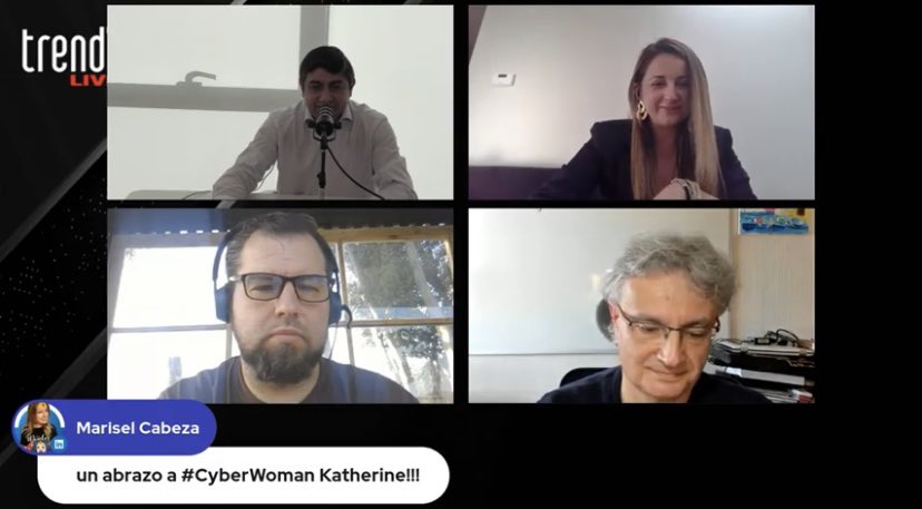 KatheCanales's tweet photo. Gracias @trendTIC por generar el espacio para conversar de los últimos eventos de #ciberseguridad en Chile #PJUD #EMCO con grandes profesionales. 💪🏻💪🏻@N4Security. Si te lo perdiste 👉🏻 https://t.co/5x0K8OZjeY… https://t.co/b2YYQsF8Zg