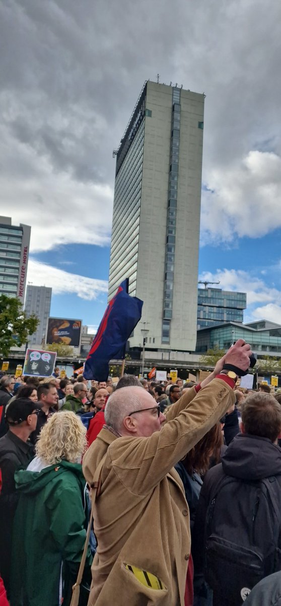 A great turnout for Enough is Enough rally on Manchester Piccadilly today.