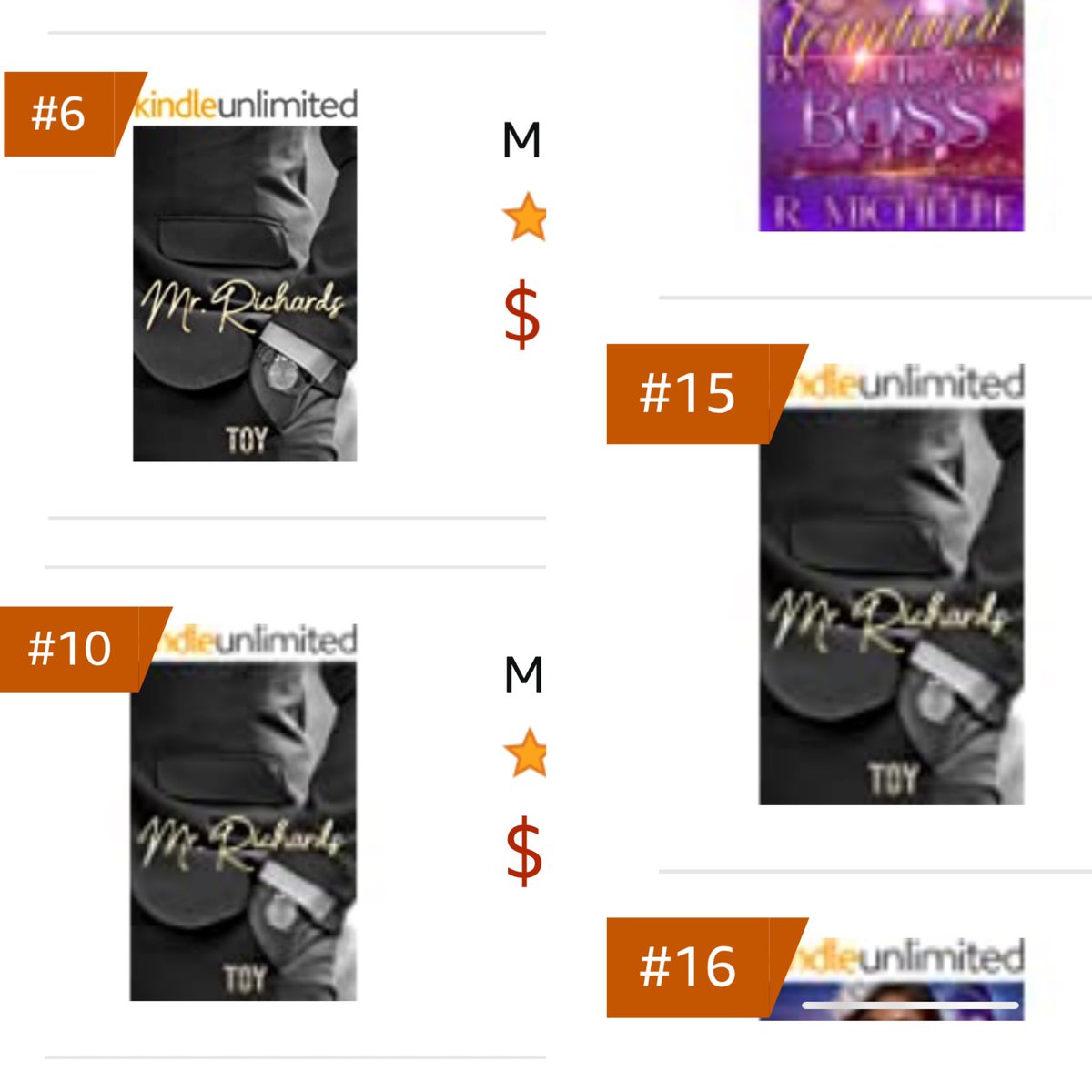 author_toy's tweet image. Good morning!!! When I woke up this morning I just so happen to peak at them to see what Mr. Richards has been up to &amp;amp; I was pleasantly surprised to see this…a great way to start the month. I still have books in the top 50. Thank you everyone for the support, y’all are so dope.