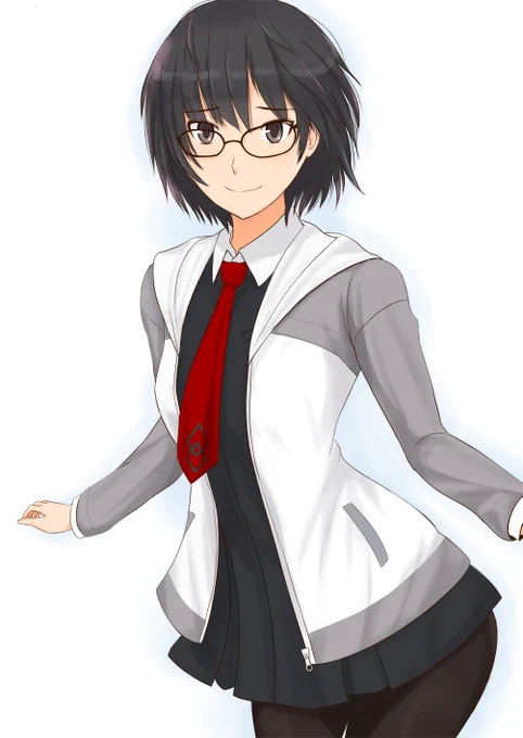 メガネの日らしいので昔描いたメガネ七咲 