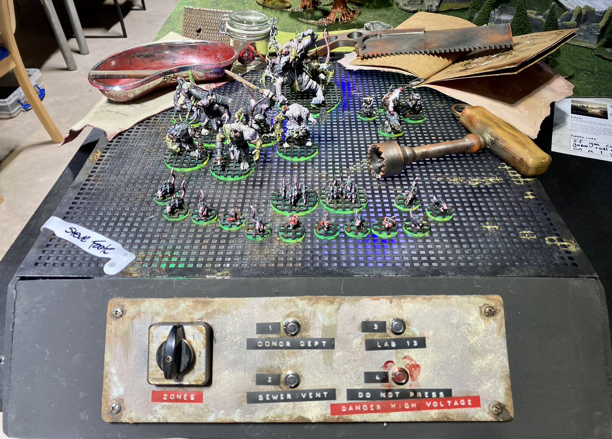 ShadowConAoS's tweet photo. Armies are out on parade for voting of the Coolest Army! 

Really great standard of hobby and ingenuity on display this weekend. 

Players will pick the 3 coolest forces &amp; each judge also gets to give a prize for their coolest army/model/lore of the weekend!

#ShadowInTheWest https://t.co/5TPca8brlx