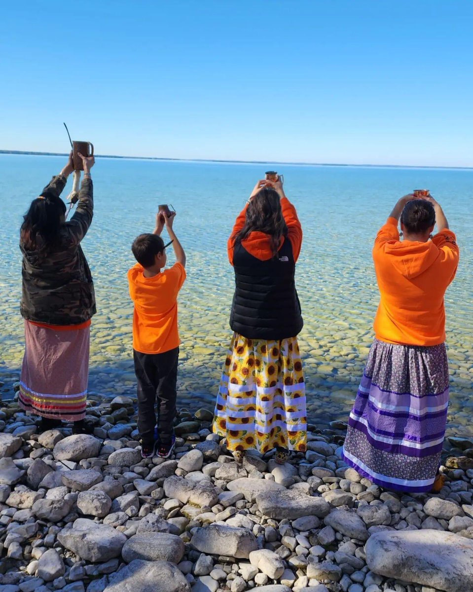 Walk, water ceremony, sacred fire and community feast on Georgina Island, Miigwech all who came out to honour and remember those who suffered and continue to still do...Canada’s legacy
