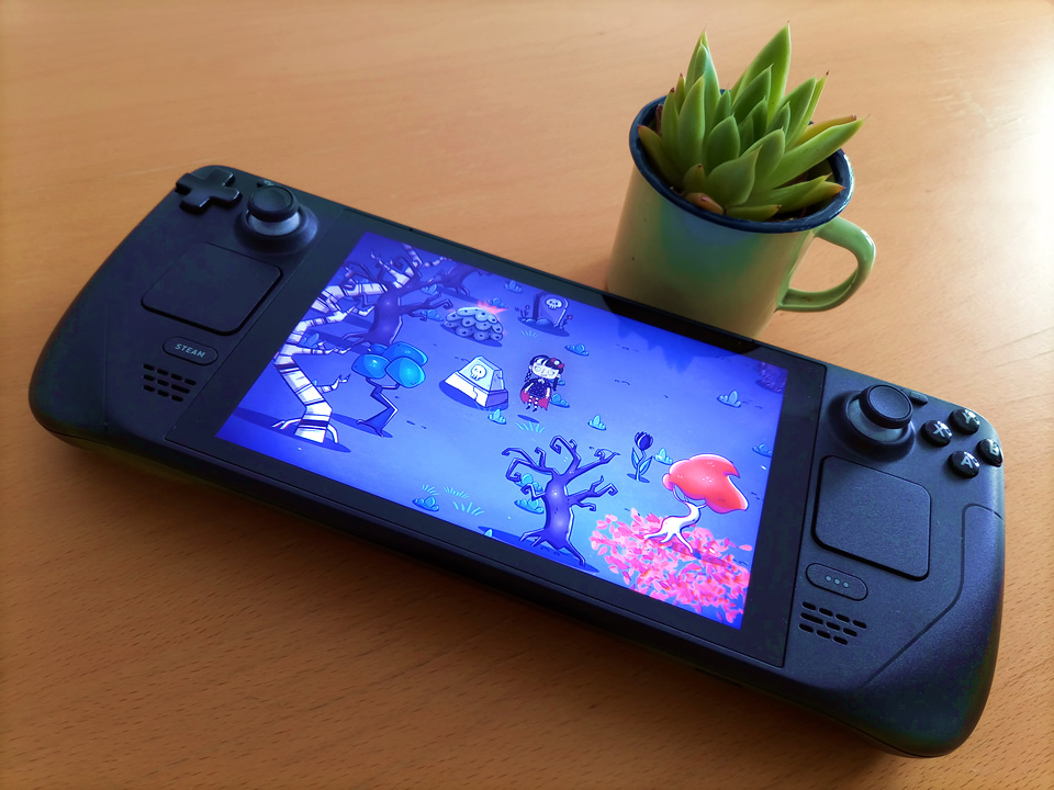 DigitalityGames's tweet photo. Great news!

Voltaire runs, plays and ✨looks✨ amazing on the #SteamDeck 🥹 Floaty vampires on the go? Check!

#videogames #indiegames https://t.co/wACMUF2jwj