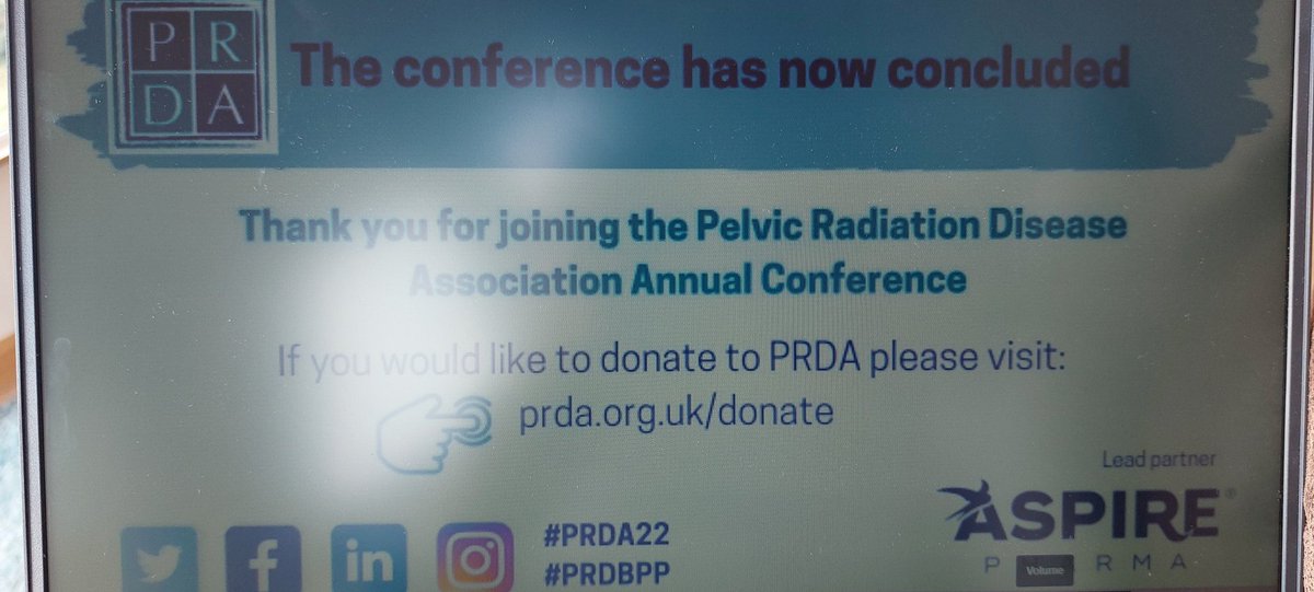 sarahohare3's tweet photo. Interesting, informative morning listening to experiences of late effects in pelvic radiotherapy. Lots of food for thought. Thanks all for sharing their experiences and their practice. #prda22 https://t.co/FKwVlWum32