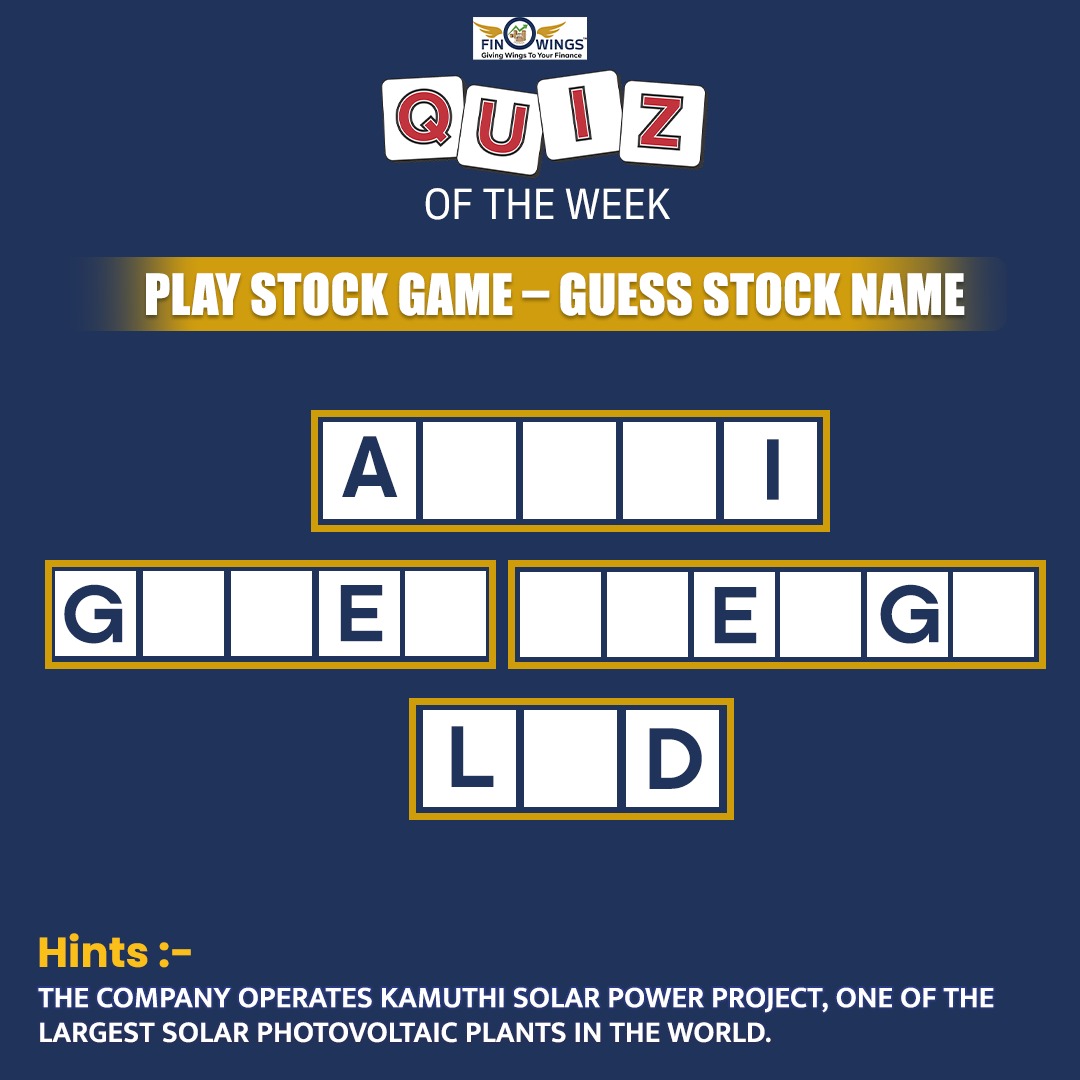 Try to Identify Stock Name...

#QuizChampion #Quiz #mukulagrawal #stockmarket #finowings #sundayquiz #twitter