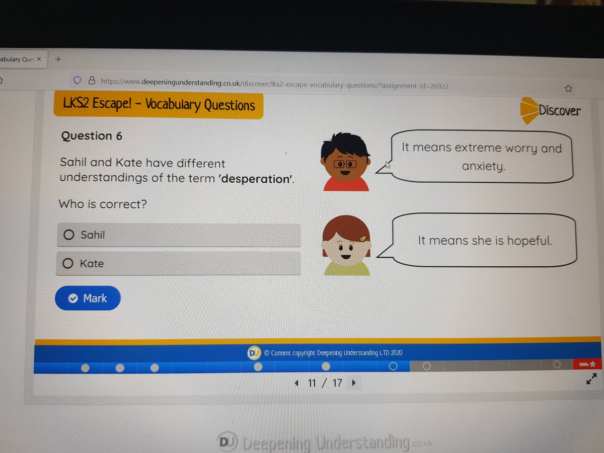 andy___jones's tweet photo. My 8 yr old: "I can't answer this?"

"Well, have you have you heard the word desperate?"

"No it's not that. I don't know who's Sahil and who's Kate"

🤯🤯🤯 https://t.co/FvaqLt57Tg