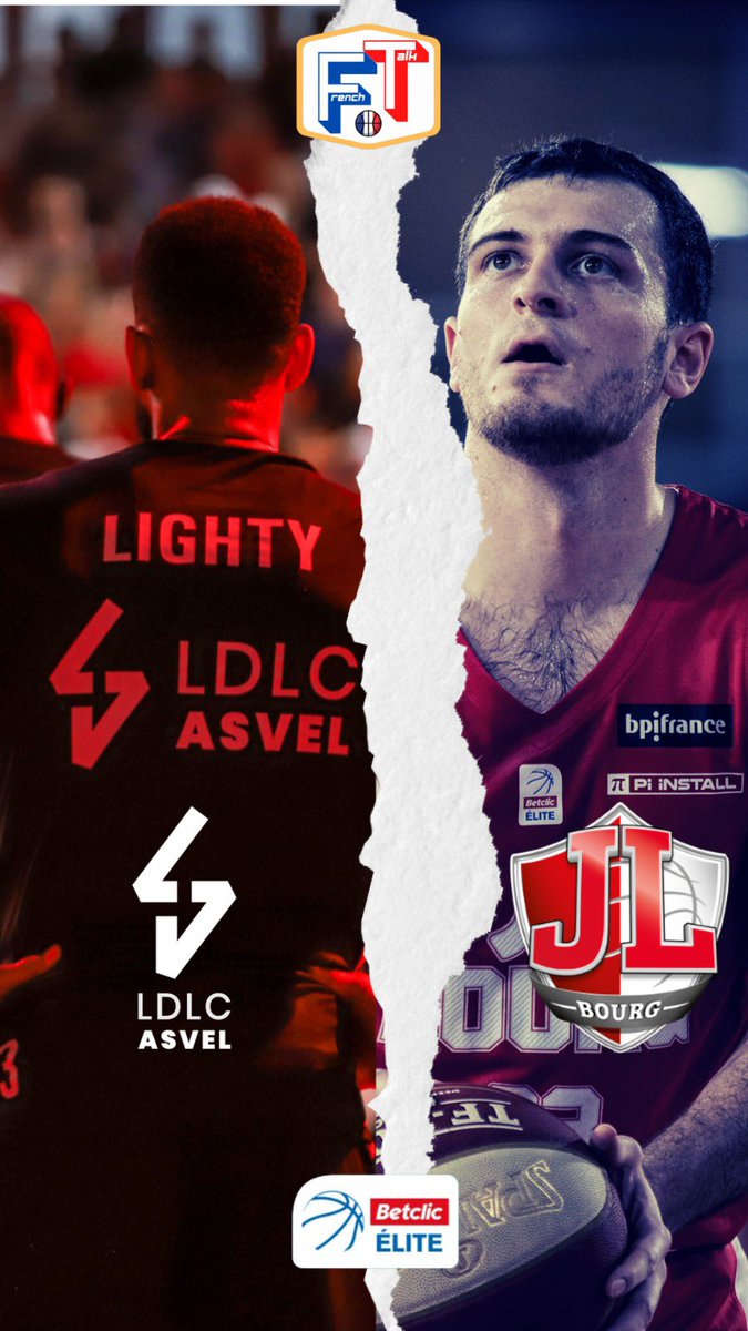 FrenchTalk_'s tweet photo. JOURNÉE 3 

▫️15h15
@LDLCASVEL 🆚 @JLBourgBasket https://t.co/ROrAefbmI3