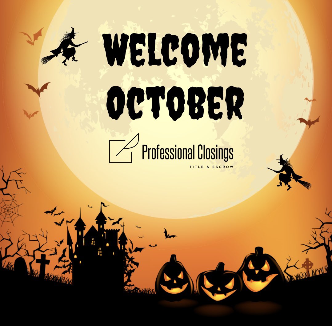 pc_title_escrow's tweet photo. Hello October! 🎃
.
🏡 Professional Real Estate Closings
☎️(954) 916-1633
📧 info@professionalclosings.com
🏖Servicing ALL of FLORIDA!
🚗 Mobile Closings Available!
#titlecompany #titleinsurance #escrow #titleinsurancecompany 
#professionalclosings #closingday #mortgage #realtor https://t.co/sZxKdfUdTw