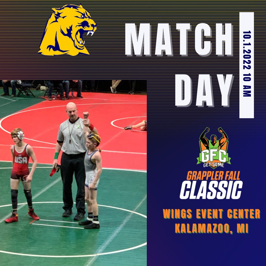 CarnesBrandan's tweet photo. 7 Jr High Wrestlers in Pre-Season action today for the Grappler Fall Classic in Kalamazoo, MI! #BusinessTrip 
@WHSWrestling @WhitmerAthletic https://t.co/eHgoFB6h3a