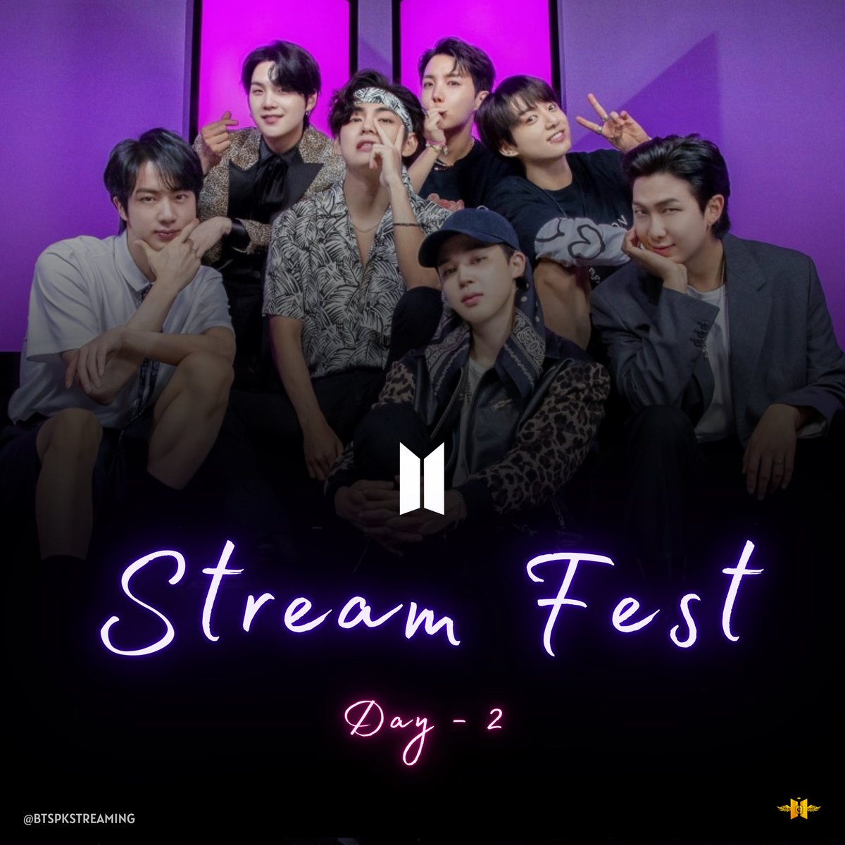 btspkstreaming's tweet photo. 💜🎈Stream Fest🎈💜

ARMY! Day 2 starts now, let’s stream @BTS_twt and bring them on top of charts 🇵🇰! 

• Party link: https://t.co/KWmSQnrl8g

• YouTube PL: https://t.co/SNHim6DCKj

• Spotify PL: https://t.co/a8zZLH96ar

Use: #BTSStreamFest_D2
Share your screenshot with us 📸 https://t.co/2SU16BntCP