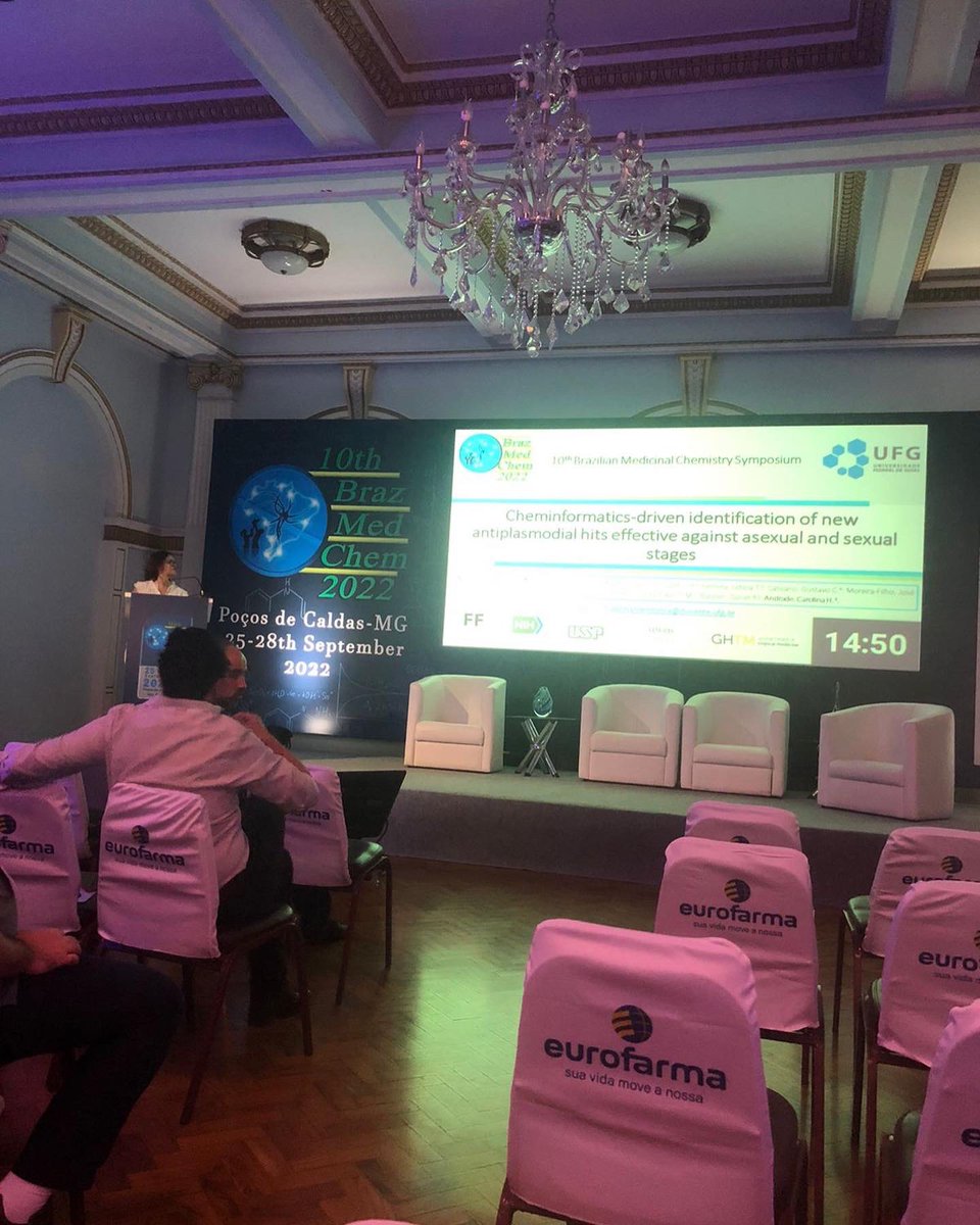 sasmendonca's tweet photo. I’m glad to make a oral and poster presentation, and receive a award for 3th best poster present in 10th BrazMedChem 2022. This presentations and award refresh my love for computational medicinal chemistry. And thank to my all collaborators to make this dream a reality. https://t.co/GW6i7COAm5