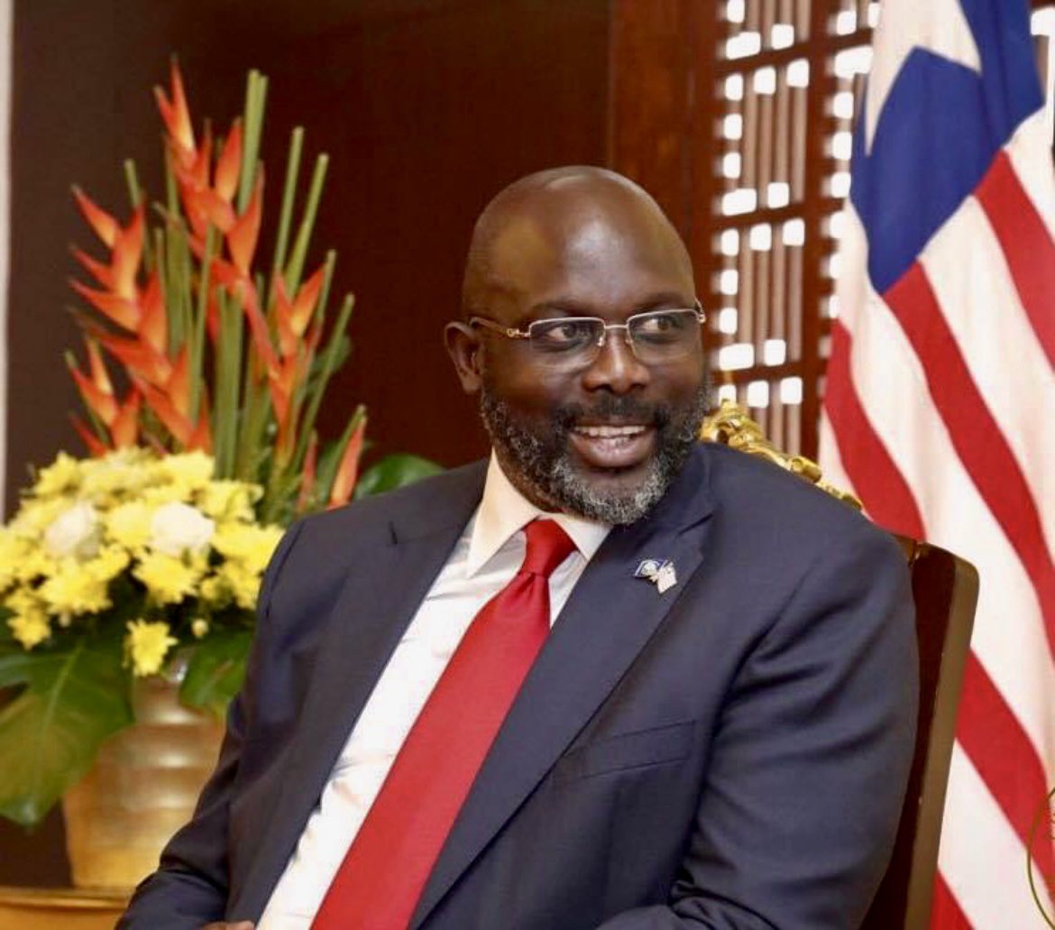 Happy blessed birthday  To my president George weah 