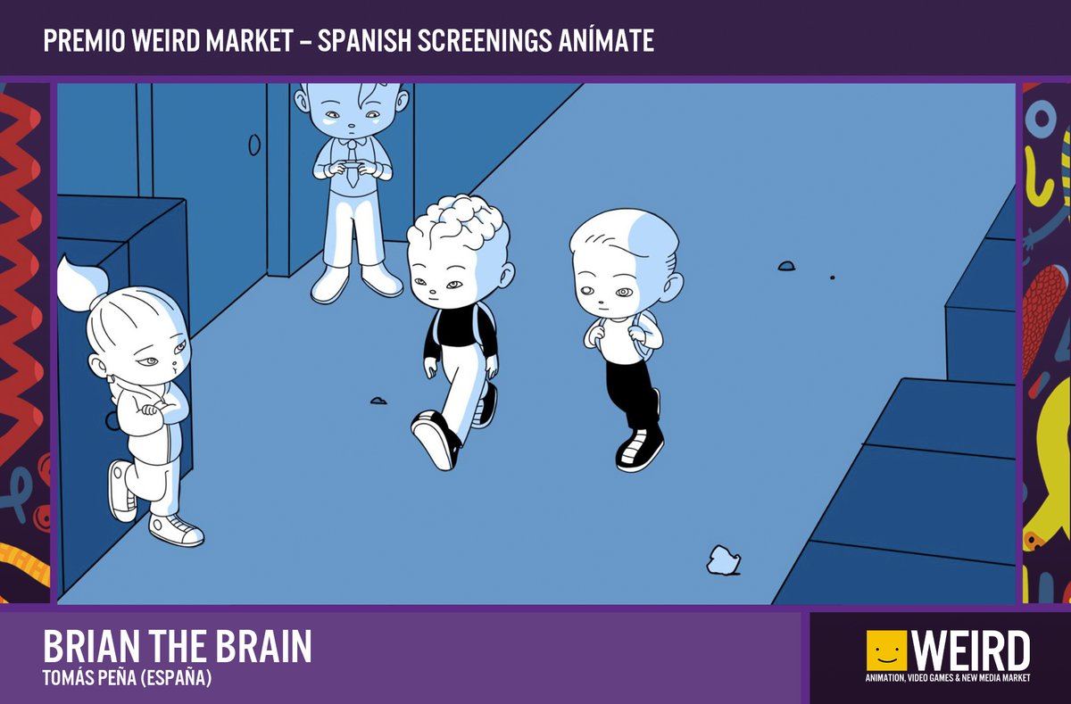 WeirdMarket's tweet photo. 📣 🏆 ¡Terminamos de anunciar ganadores! El ganador del Premio Weird Market – @SpScreenings Anímate es Brian the Brain, de Tomás Peña (España)  ¡Enhorabuena!

#WeirdMarket #WeirdMarket2022 https://t.co/MtnTeRPift