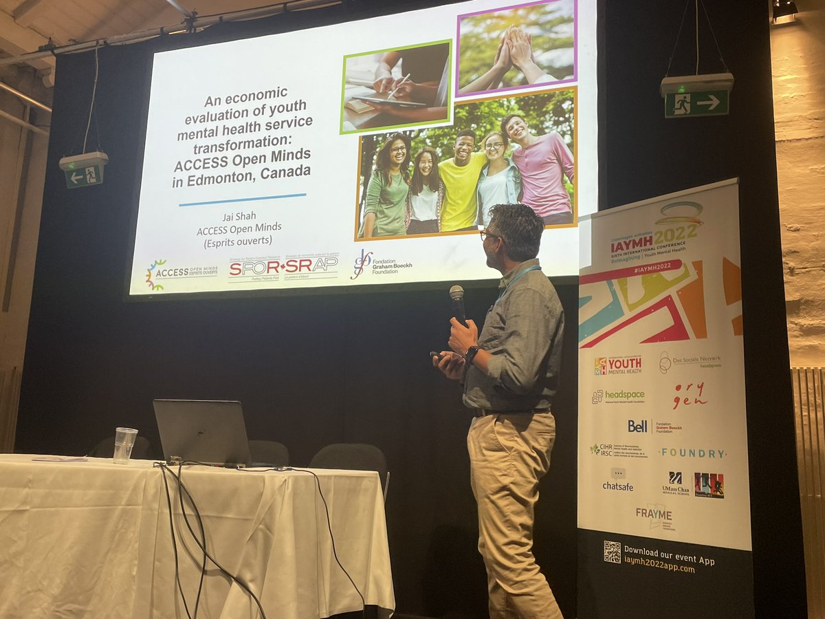 ian_hickie's tweet photo. @DrJaiShah presenting key $$ benefits in youth health systems with a shift to new models of care; upfront costs relatively small, long-term health savings are large! Anyone listening? @Mark_Butler_MP @Emma4Dobell @PatMcGorry @BrainMind_Usyd @IEPAnetwork #iaymh2022 @orygen_aus https://t.co/4KeFF25ahF