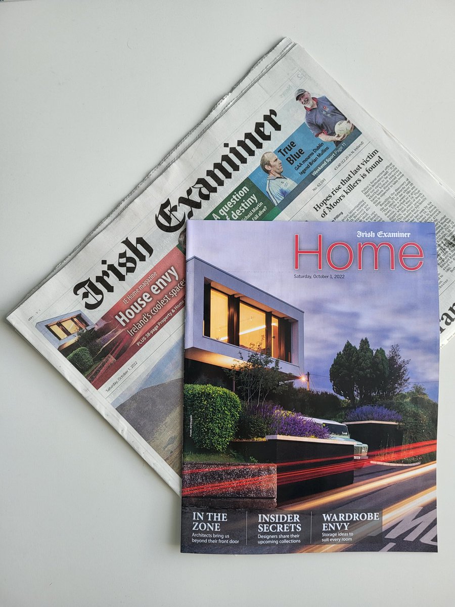 Delighted to be featured (and grab the front cover) of today's <a href="/irishexaminer/">Irish Examiner</a> with our award winning project "Peek-a-boo!"
Beautifully captured by @jedniezgoda
#kinsalearchitects
#corkarchitects