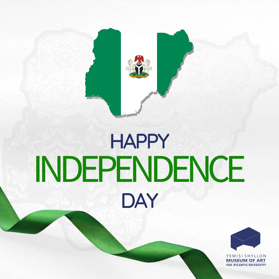 shyllonmuseum's tweet photo. Nigeria at 62!
We wish you Happy Independence Day🇳🇬
God bless Nigeria🙏🏾
#independencedaynigeria #independenceday #sixtytwo62 #happynewmonth #ShyllonMuseum #YSMA https://t.co/dwRxJ5u813