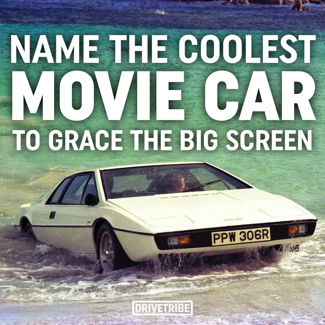 DRIVETRIBE's tweet photo. Surely Bond's submarine Lotus Esprit S1 is up there? 🏊‍♂️😎 https://t.co/EfNJnXC3Fi