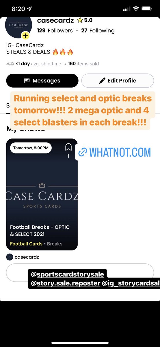 CaseCardz tweet picture