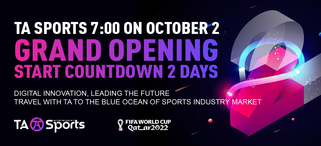 TaSport0's tweet photo. 🏃‍♂️TA Sports 7:00 on October 3
⚽️Grand Opening
⏱ Start countdown
😍2days
💥 Digital innovation💥 leading the future
 👏Travel with TA to the blue ocean of sports industry market
 ❤️TA · All for love https://t.co/2RM4NYz6gc